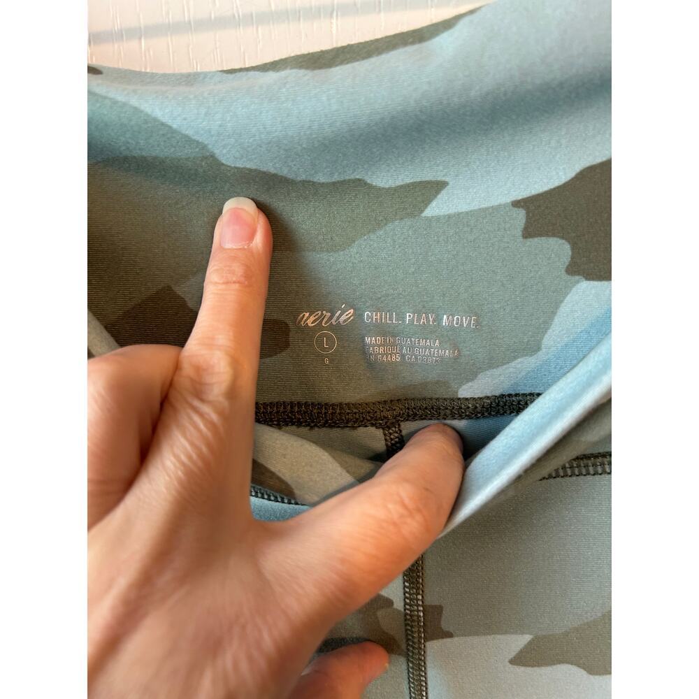 Camo Aerie Bike Shorts Large Soft - Picture 4 of 5